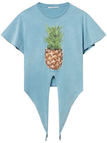 T-shirt en coton à imprimé ananas - Stella McCartney - Modalova