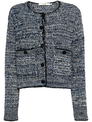 Cardigan en coton mélangé à boutonnière - b+ab - Modalova