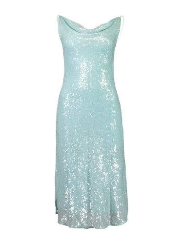 Robe ornée de sequins à col bénitier - LAPOINTE - Modalova