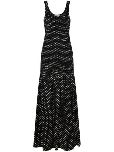Rabanne robe longue à pois - Noir - Rabanne - Modalova