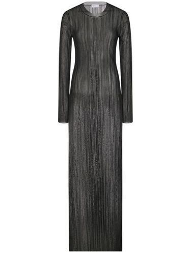 Robe transparente à design plissé - Rosetta Getty - Modalova