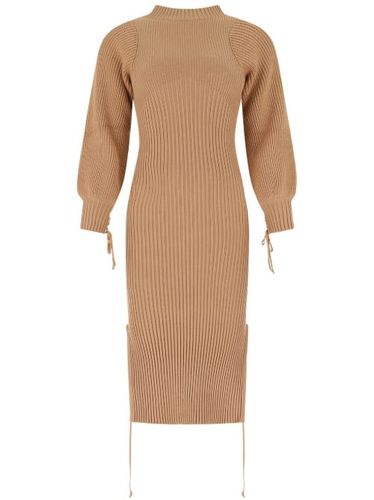 Robe mi-longue en maille nervurée - ANDREĀDAMO - Modalova