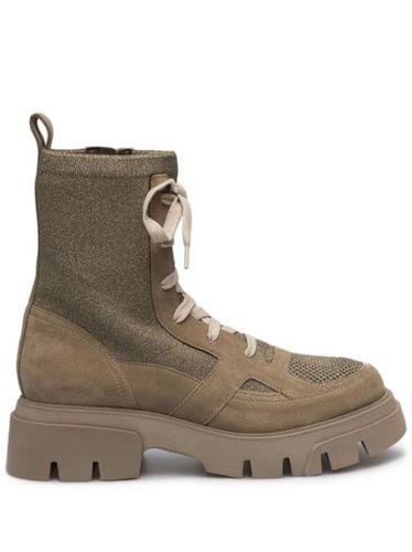 Bottines vernies à lacets - Brunello Cucinelli - Modalova