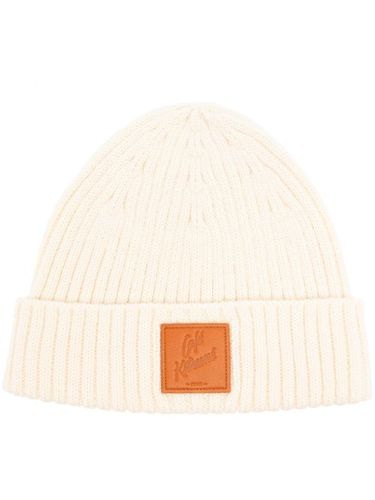 Bonnet nervuré à patch logo - CAFÉ KITSUNÉ - Modalova