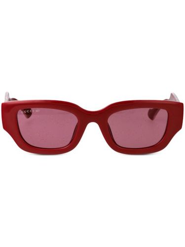 Lunettes de soleil à monture rectangulaire - Gucci Eyewear - Modalova