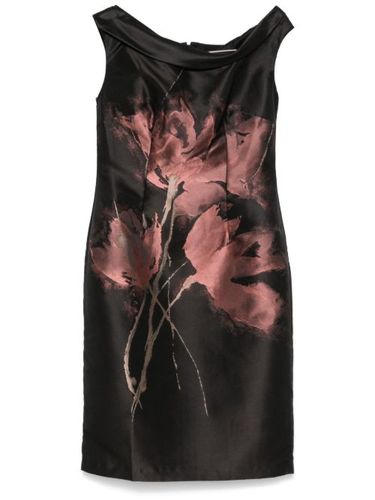 Robe mi-longue à fleurs - Talbot Runhof - Modalova