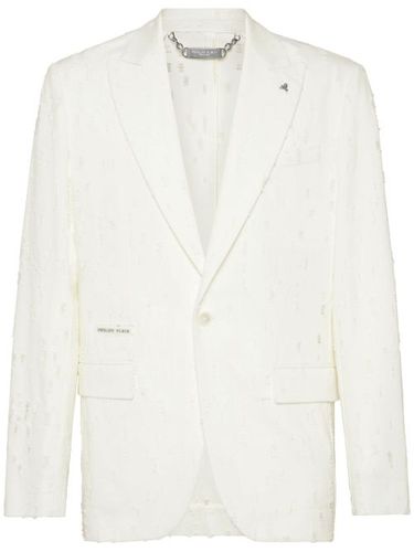 Blazer à effet usé - Philipp Plein - Modalova