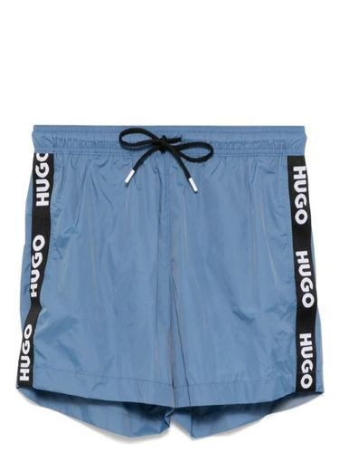 Short de bain à bandes logo - HUGO - Modalova