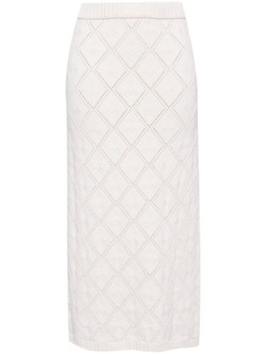 Jupe en maille à coupe mi-longue - Elie Saab - Modalova