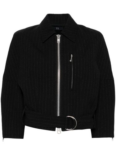 Y's veste zippée à rayures - Noir - Y's - Modalova