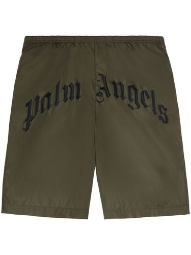 Short de bain à logo incurvé - Palm Angels - Modalova