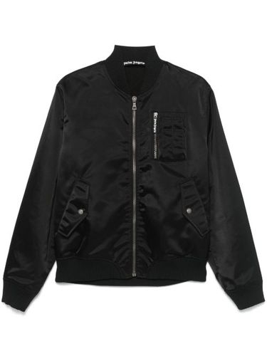 Veste bomber à logo incurvé - Palm Angels - Modalova