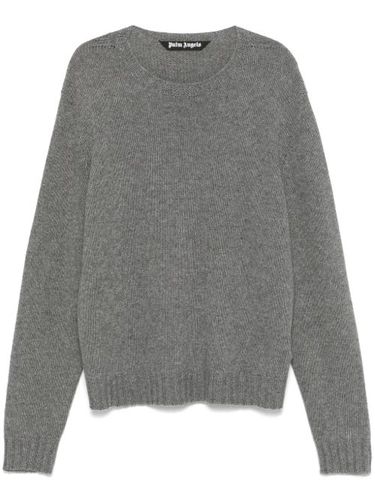 Pull à logo incurvé - Palm Angels - Modalova