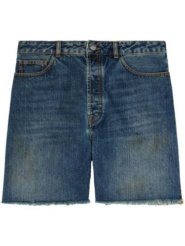 Short en jean à logo imprimé - Palm Angels - Modalova