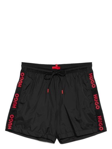 Short de bain à bandes logo - HUGO - Modalova