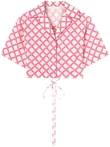 Chemise croisée à logo - Palm Angels - Modalova