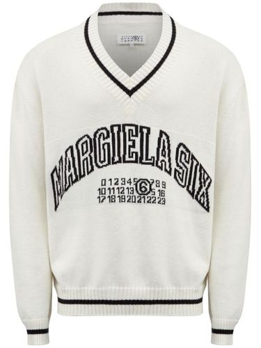Pull à numéro signature - MM6 Maison Margiela - Modalova