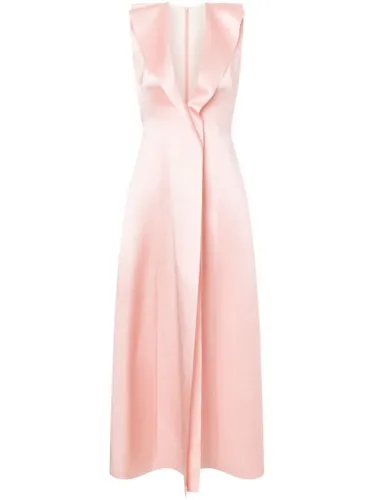 Robe en satin à coupe mi-longue - Philosophy Di Lorenzo Serafini - Modalova