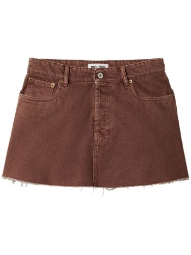 Minijupe Bull en jean - Miu Miu - Modalova