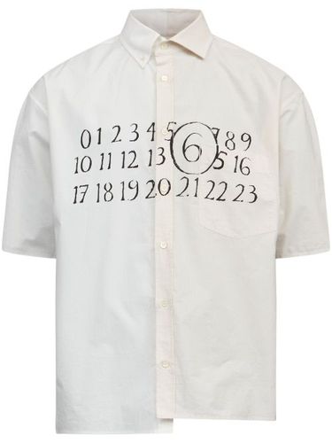 Chemise en coton à design asymétrique - MM6 Maison Margiela - Modalova