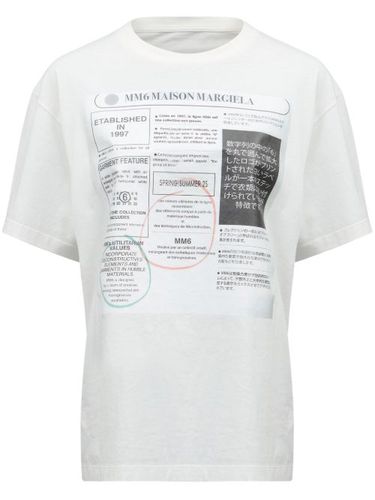 T-shirt à imprimé graphique - MM6 Maison Margiela - Modalova