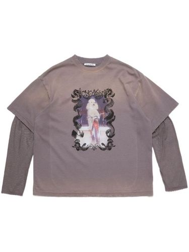 T-shirt imprimé à design superposé - Acne Studios - Modalova