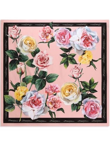 Foulard à fleurs imprimées - Dolce & Gabbana - Modalova
