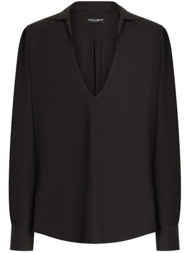 Chemise à col italien - Dolce & Gabbana - Modalova