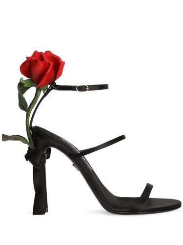 Sandales à appliques fleurs 105 mm - Dolce & Gabbana - Modalova