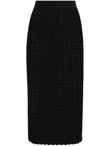 Jupe en maille à coupe mi-longue - Dolce & Gabbana - Modalova