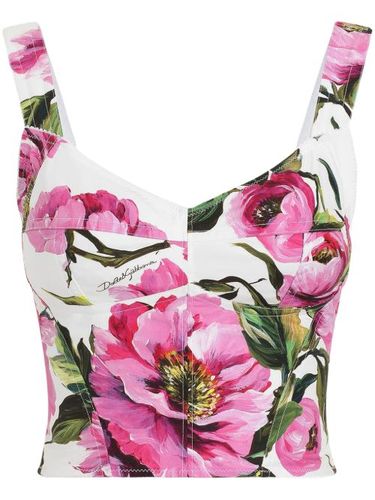 Haut-bustier à fleurs - Dolce & Gabbana - Modalova
