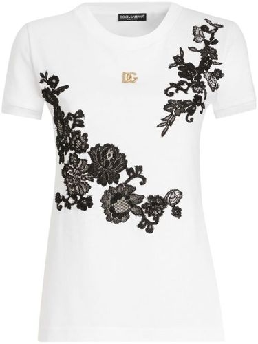 T-shirt à plaque logo - Dolce & Gabbana - Modalova