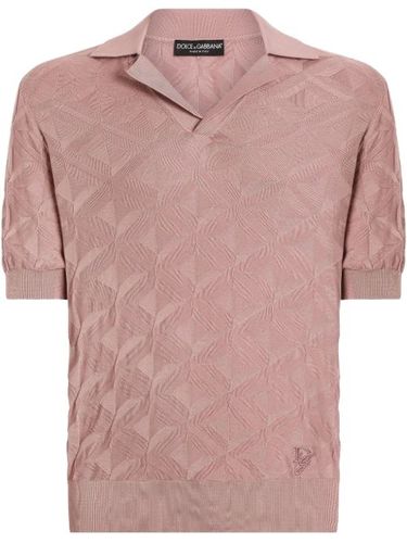 Polo à logo brodé - Dolce & Gabbana - Modalova
