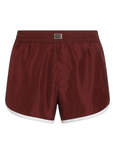 Short de bain à plaque logo - Dolce & Gabbana - Modalova