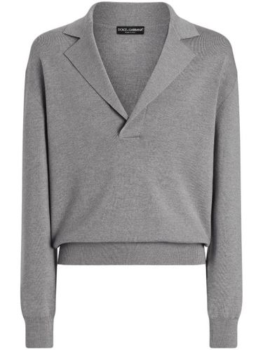Pull à col cranté - Dolce & Gabbana - Modalova