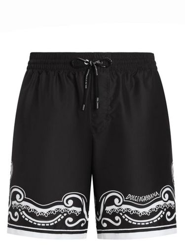 Short de bain à imprimé bandana - Dolce & Gabbana - Modalova