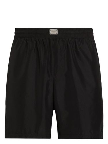 Short de bain à plaque logo - Dolce & Gabbana - Modalova