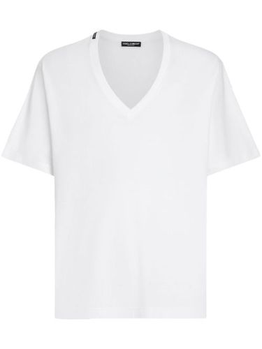 T-shirt à col v - Dolce & Gabbana - Modalova