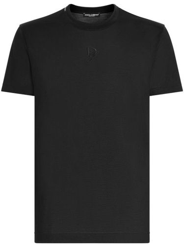 T-shirt à logo brodé - Dolce & Gabbana - Modalova