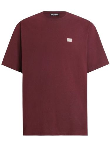 T-shirt à plaque logo - Dolce & Gabbana - Modalova