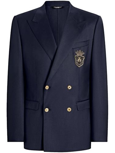 Blazer à logo appliqué - Dolce & Gabbana - Modalova