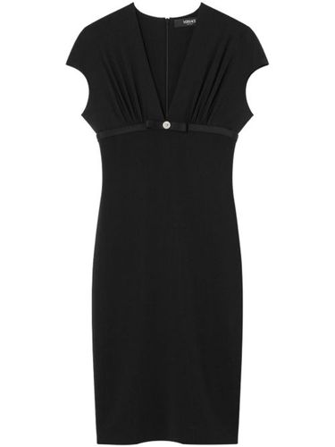 Robe mi-longue à col plongeant - Versace - Modalova