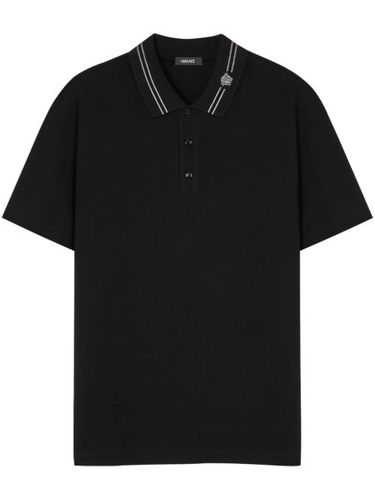 Polo à logo Medusa brodé - Versace - Modalova