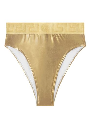Bas de bikini métallisé Greca Border - Versace - Modalova