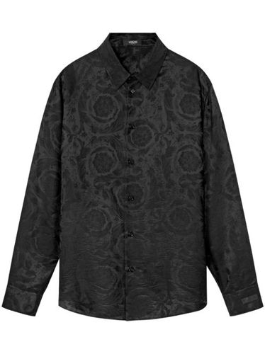 Polo à motif Barocco en jacquard - Versace - Modalova
