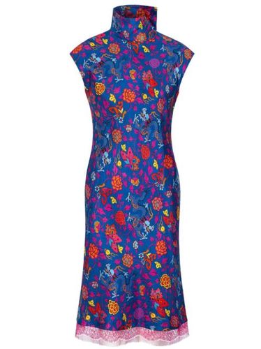 Robe en soie à fleurs - Shanghai Tang - Modalova