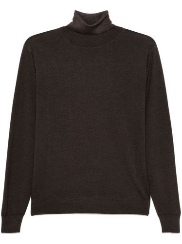 Pull en laine mérinos à col roulé - Dell'oglio - Modalova