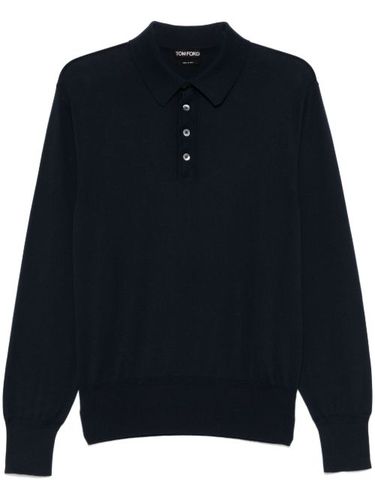 TOM FORD polo en maille fine - Bleu - TOM FORD - Modalova