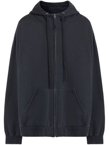 Hoodie zippé à lien de resserrage - Maison Margiela - Modalova