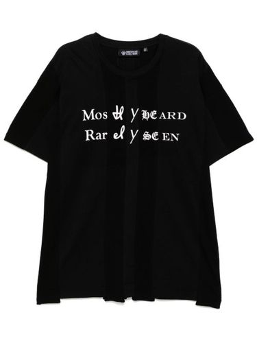 T-shirt Spliced Luxury Mock - Mostly Heard Rarely Seen - Modalova